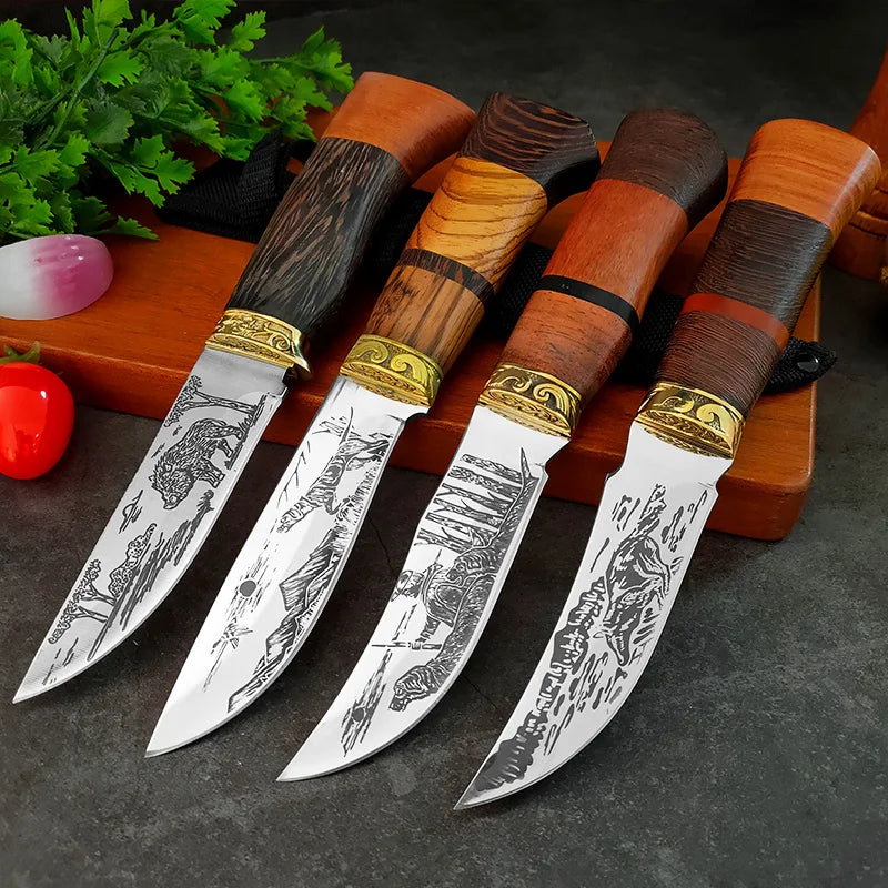 InLeung Hand Forged Boning Knife – Wood Handle, Stainless Steel Boning Knife Axl