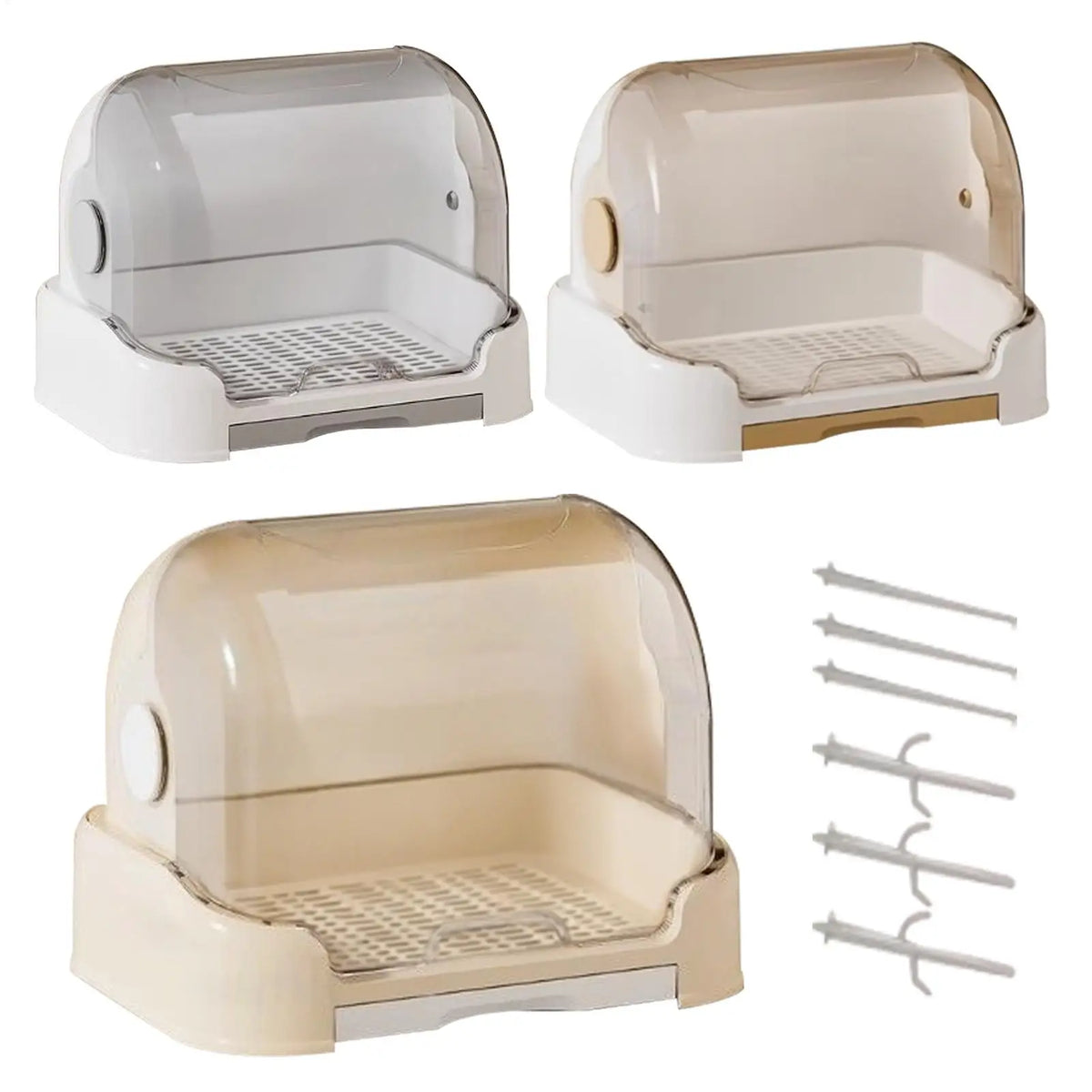 Baby Bottle Organizer with Drain Tray & Dustproof Lid Baby Bottle Organizer Axl