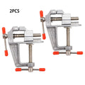 Mini Aluminum Bench Vise – Compact Table Clamp for Hobby & Craft Mini Bench Vise Axl 2PCS