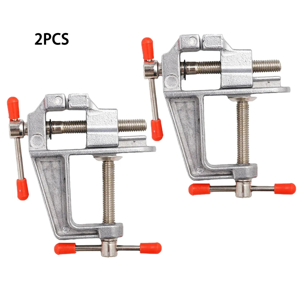 Mini Aluminum Bench Vise – Compact Table Clamp for Hobby & Craft Mini Bench Vise Axl 2PCS