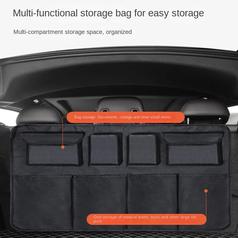 Oxford Cloth Car Trunk Organizer – Rear Seat Hanging Storage Bag Car Seat Organizer Axl