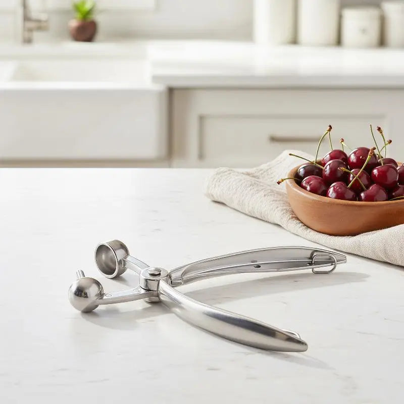 Cherry & Olive Pitter – Stainless Steel Fruit Pit Remover Tool Fruit Pitter Tool Axl