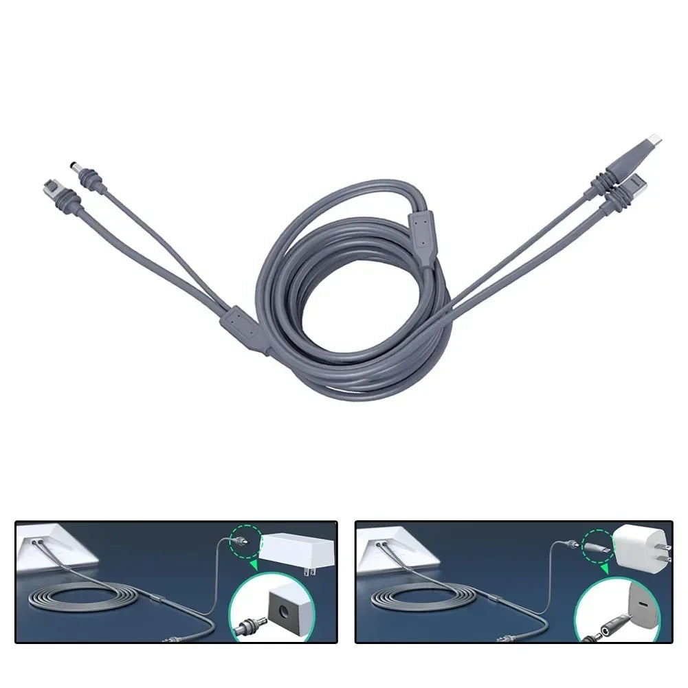 2-in-1 Starlink Mini Cable 5M – USB-C/DC & Gigabit Ethernet Networking Cable Axl
