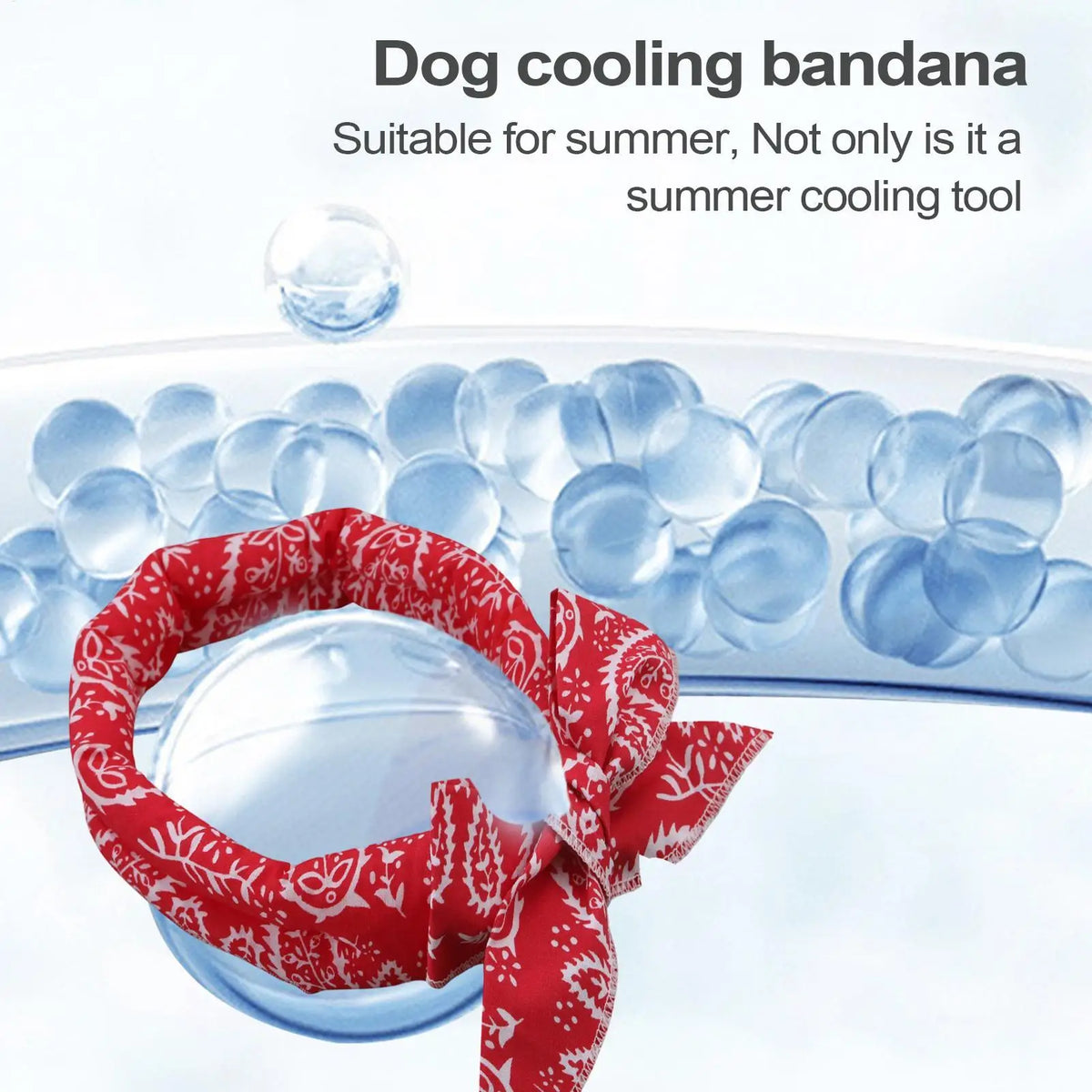Pet Cooling Bandana Scarf – Ice Collar for Dogs & Cats Pet Cooling Bandana Axl