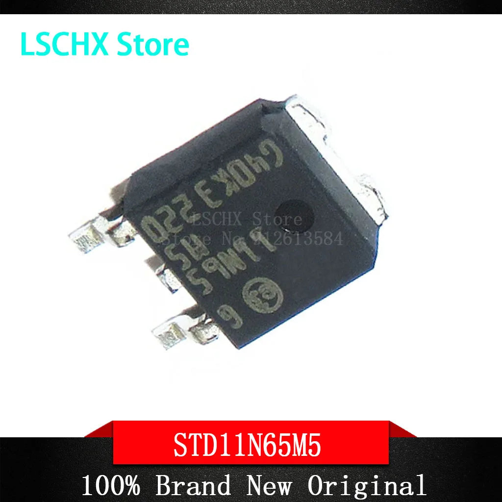 STD11N65M5 N-Channel MOSFET TO-252 – 10 Pack | 11N65M5 Power MOSFET Pack Axl