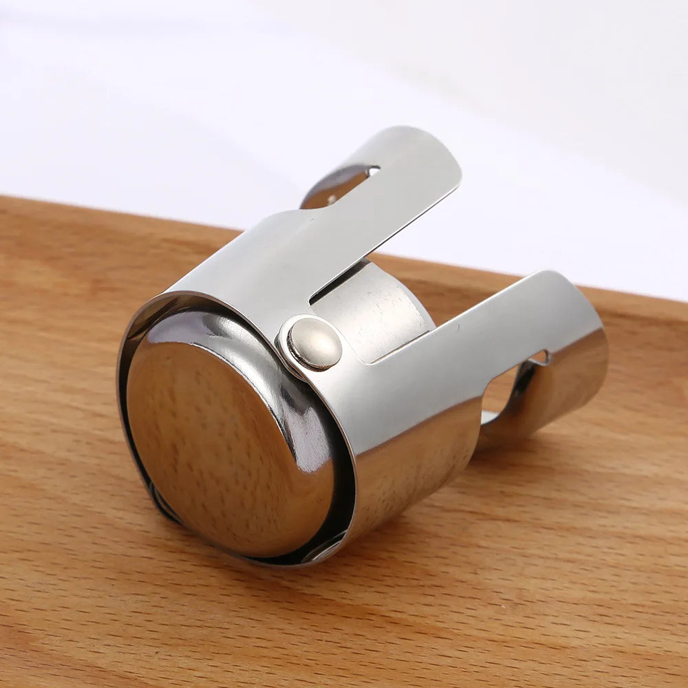Stainless Steel Champagne Bottle Stopper – Vacuum Seal Bottle Stopper Axl