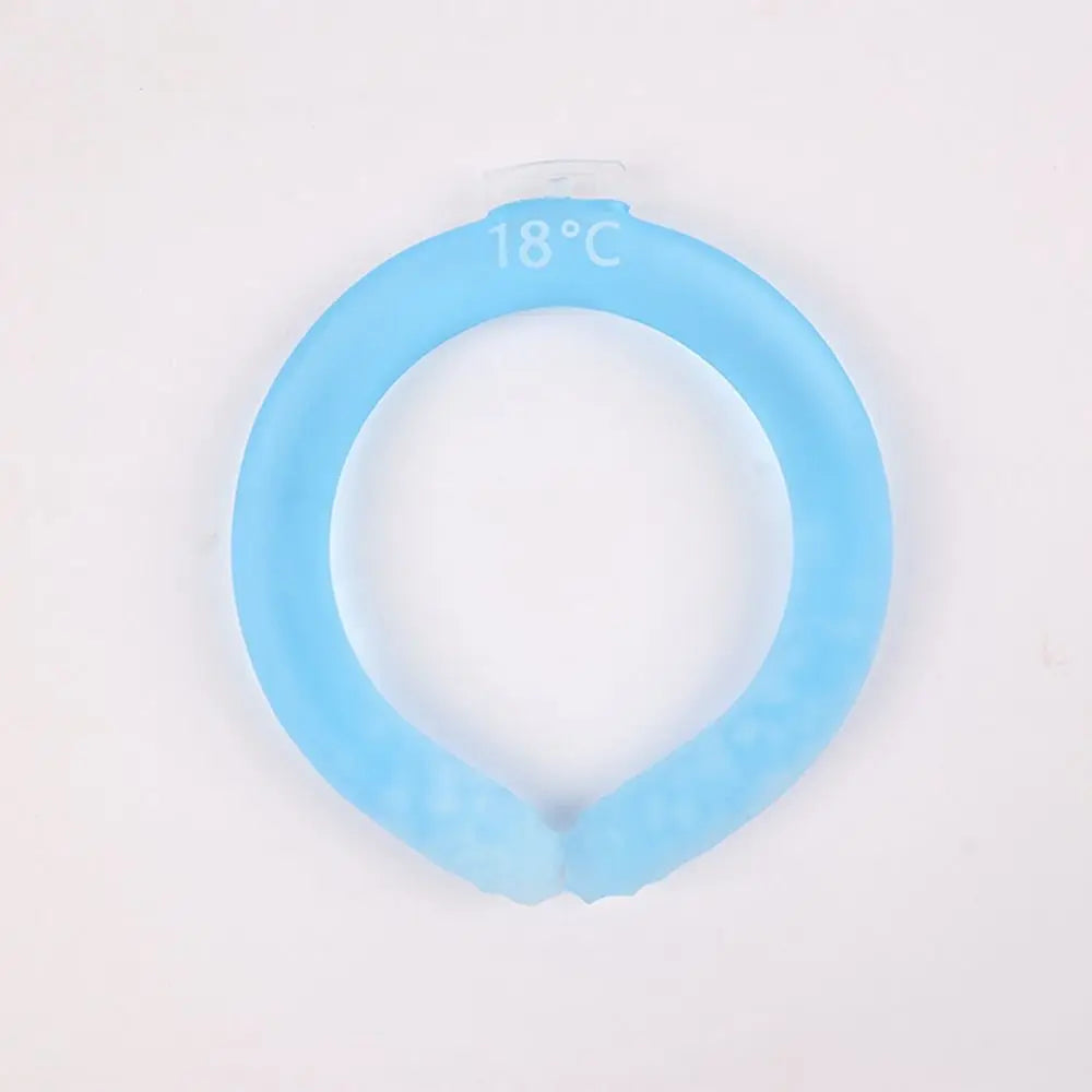 Reusable Neck Cooling Wrap – Gel Ice Ring for Summer Outdoors Neck Cooling Wrap Axl Blue