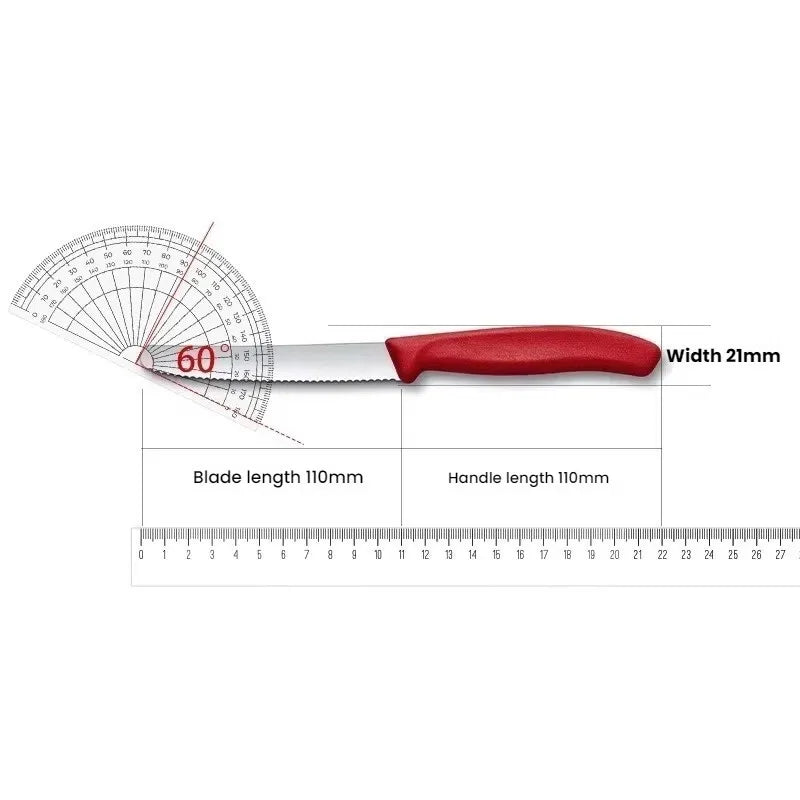Serrated Steak & Bread Knife – Stainless Steel, Dishwasher Safe Serrated Steak Knife Axl