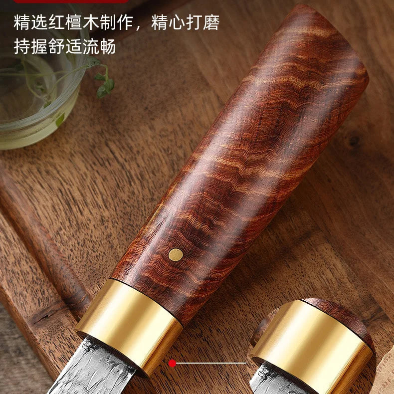 XUAN FENG Hand Forged Chef's Knife – D2 Steel, Wood Handle Chef's Knife Axl