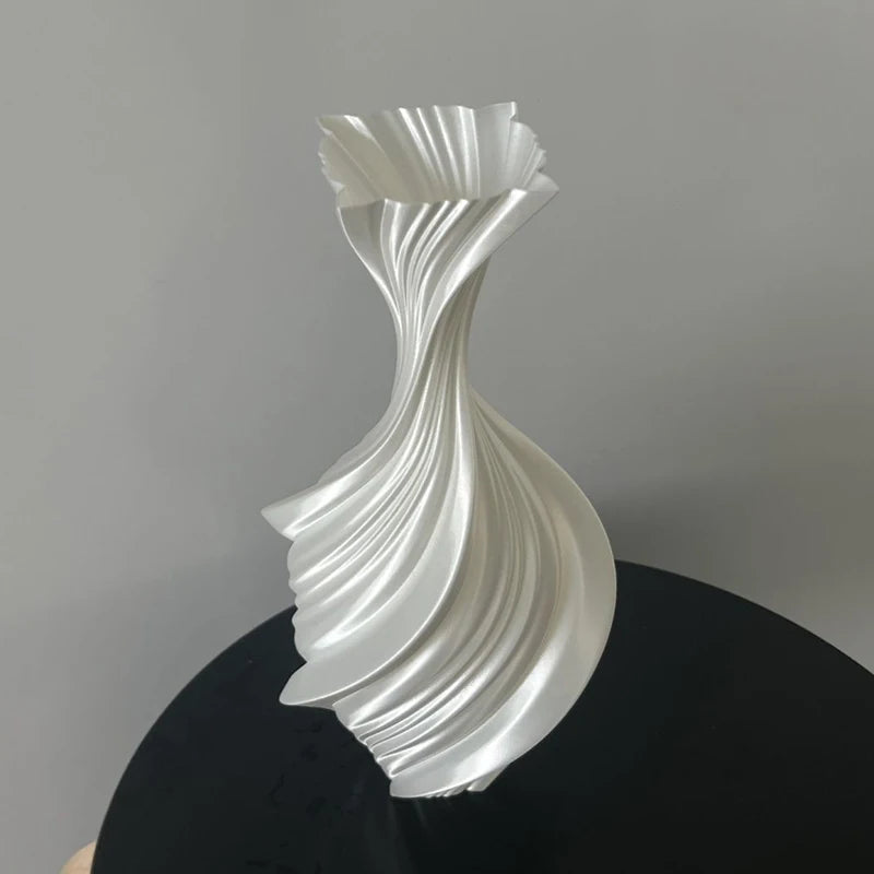 Nordic Minimalist Plastic Flower Vase – Modern Home Décor Decorative Flower Vase Axl