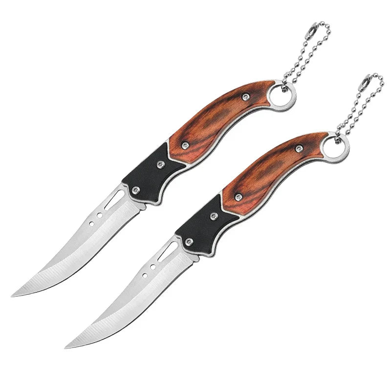 Utility Knife Stainless Steel Blade Wood Handle – 1 or 3 Pack Utility Knife Axl