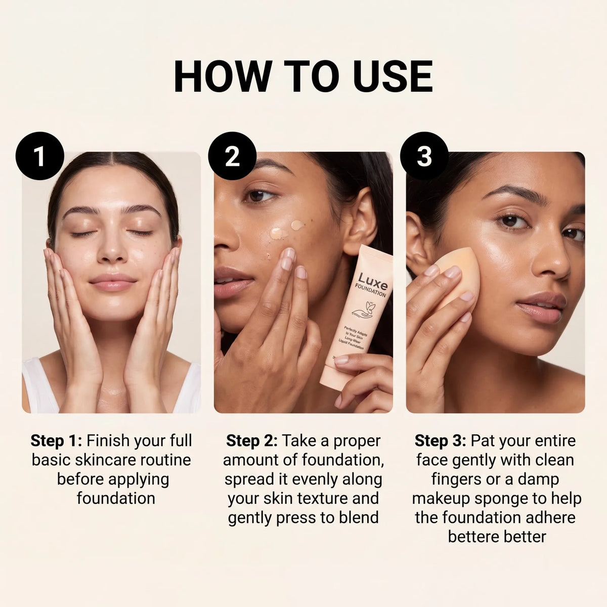 Luxe Color-Changing Liquid Foundation SPF 50 – Natural Glow 30g Liquid Foundation Axl