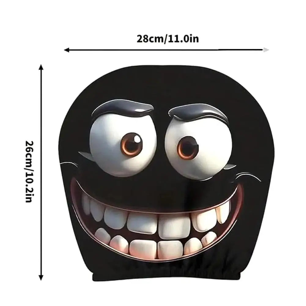 Halloween Car Headrest Covers – Skull & Smiley 2-Pack Car Headrest Cover Axl