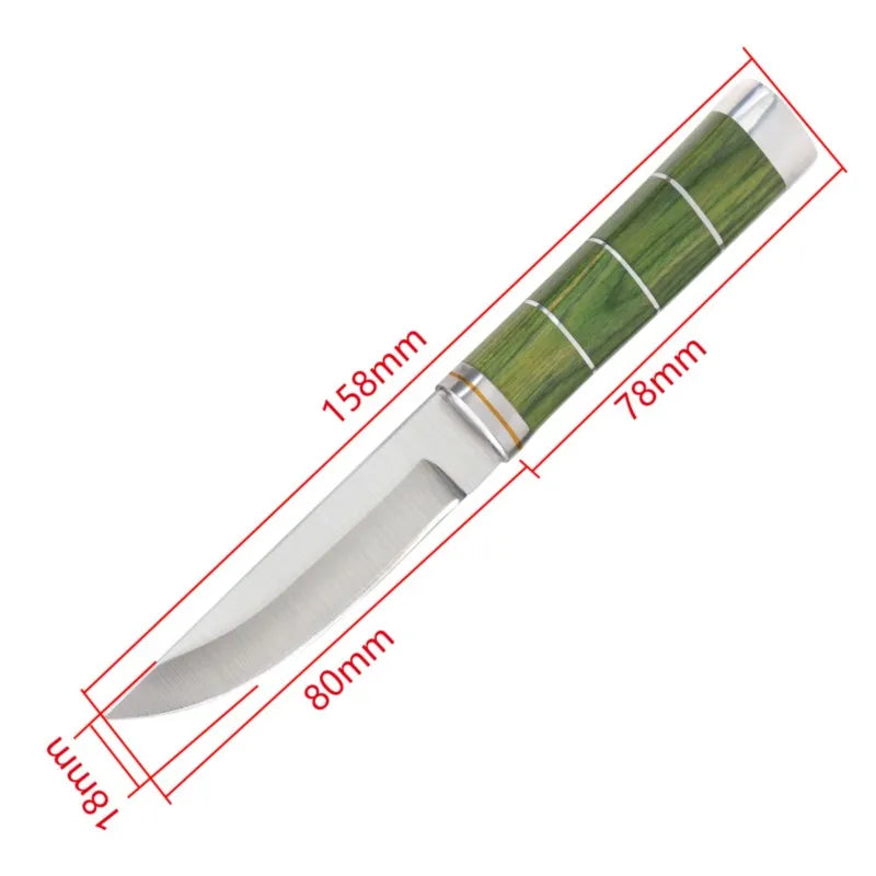Bamboo Handle Stainless Steel Meat & Deboning Knife | BBQ Kitchen & BBQ Knife Axl