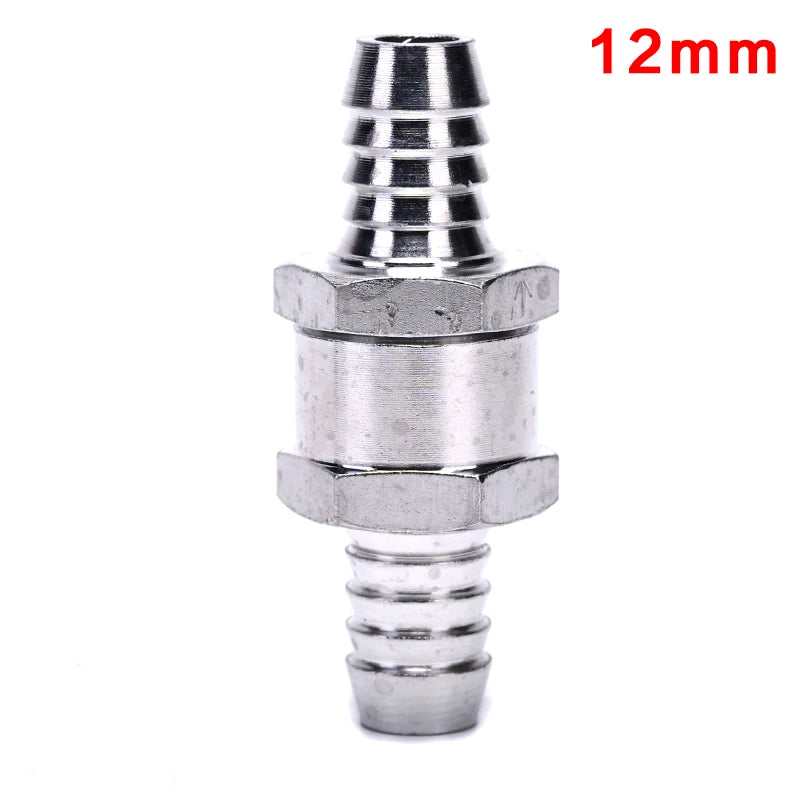 One-Way Aluminium Fuel Non-Return Check Valve 6–12mm Fuel Check Valve Axl 12mm