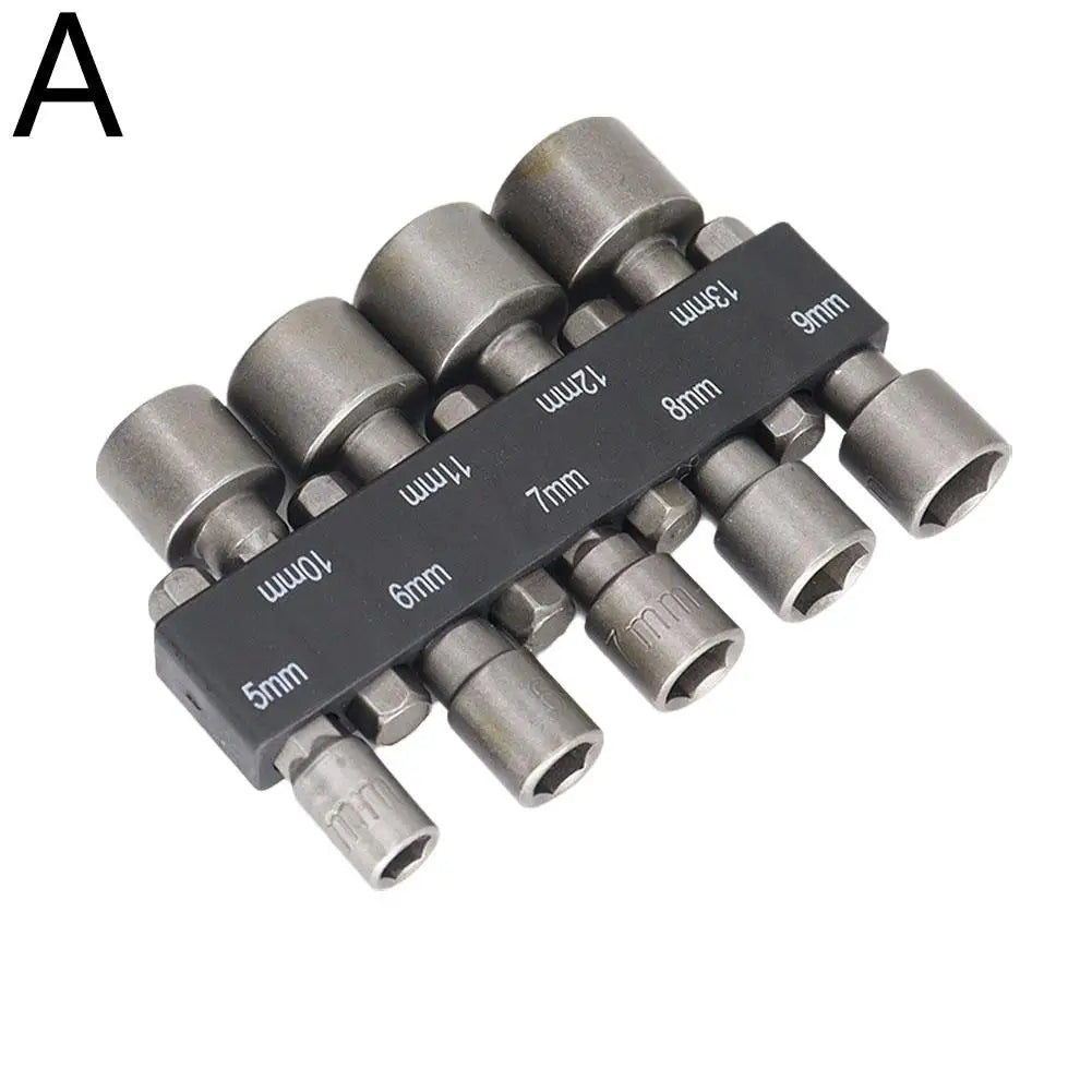 Hex Nut Driver Socket Set 9/14 Pc – CRV 5mm–13mm Nut Driver Socket Set Axl Set A