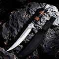 Japanese Sashimi Knife – Stainless Steel & Wooden Handle Kitchen Knife Axl A knife with sheath