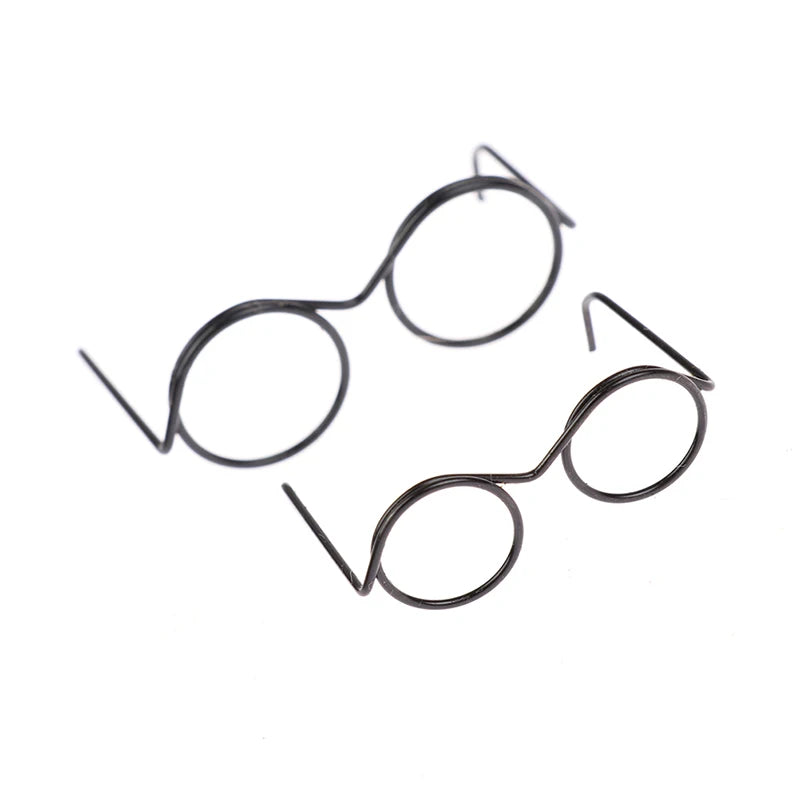 10-Pack Retro Round Lensless Doll Glasses – Dollhouse Accessories Doll Accessories Axl