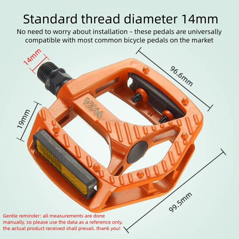 Ultralight Aluminum MTB Bike Pedals – Non-Slip Wide Platform Bike Pedals Axl