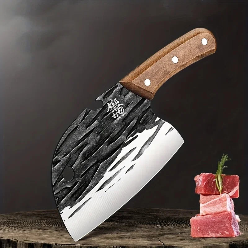 PLYS Chinese Chef's Knife – Stainless Steel Meat Cleaver Kitchen Cleaver Knife Axl TZW61