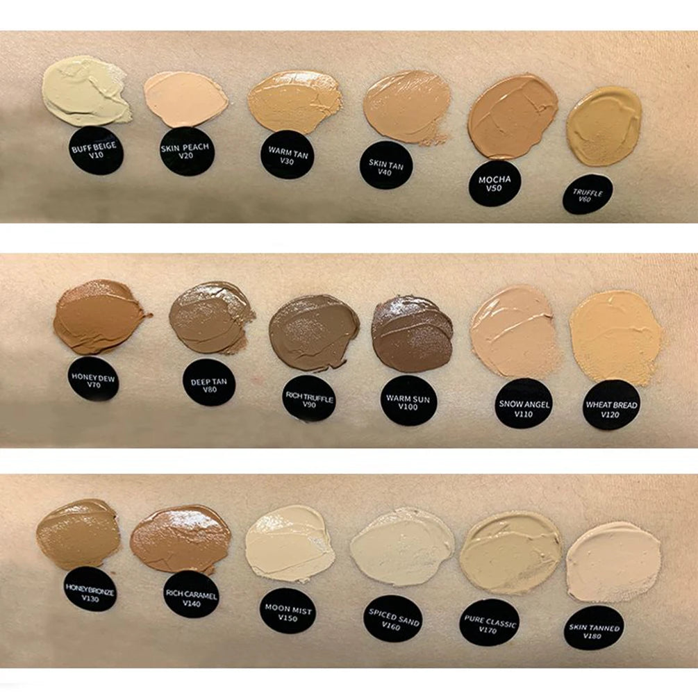 30ml Vegan Liquid Foundation | Full Coverage Private Label Liquid Foundation Axl V10 5pcs with logo