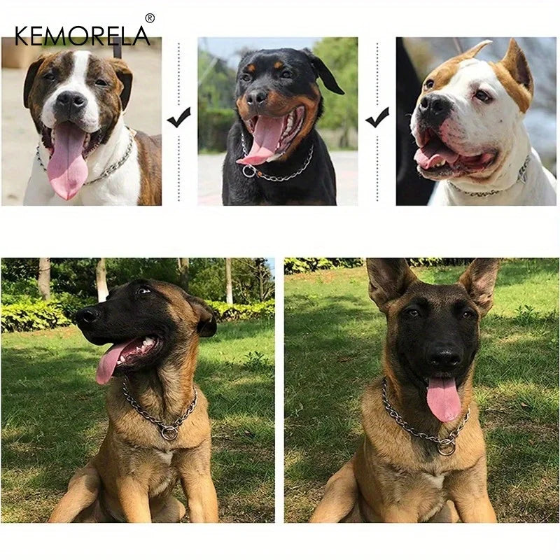 KEMORELA Stainless Steel Twist Chain Dog Training Collar Dog Training Collar Axl