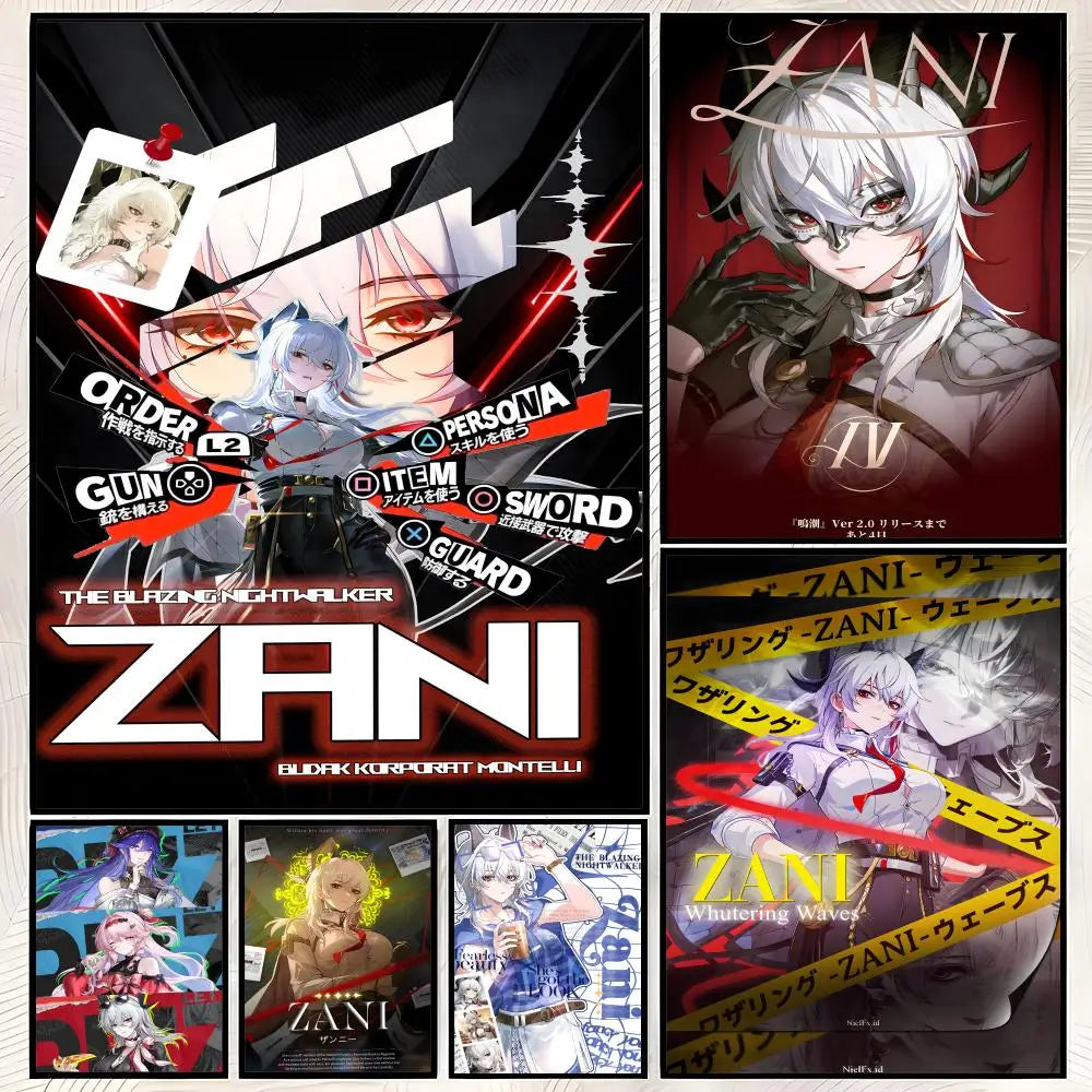 Game Zani Self-Stick HD Wall Art Poster – Waterproof Decor Wall Art Poster Axl