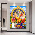 Lord Hanuman HD Poster – Self-Adhesive Waterproof Wall Décor Religious Wall Poster Axl z1 40X50cmNoframe