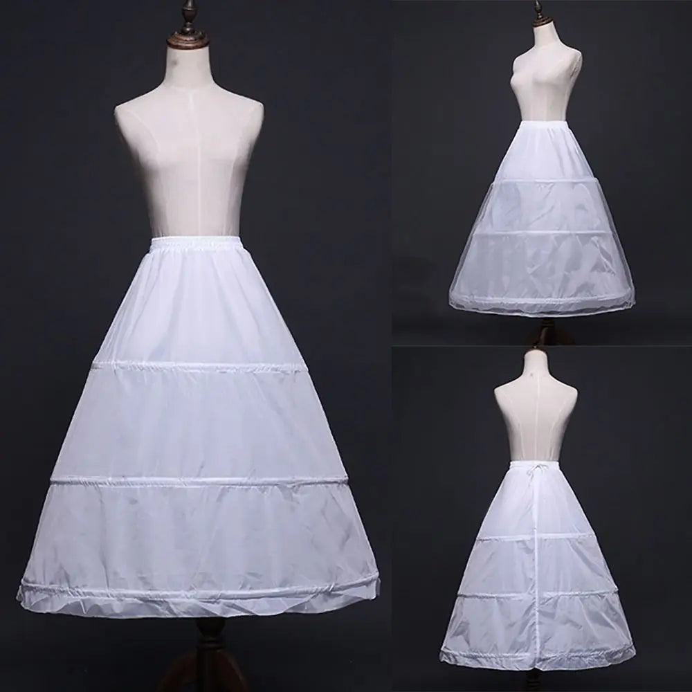 Women's 3-Hoop Crinoline Petticoat Underskirt 65/78/90cm Crinoline Petticoat Axl