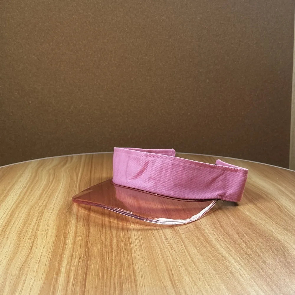 UV Protection Leopard Print Visor Cap – Women's Sun Hat Sun Visor Cap Axl Pink