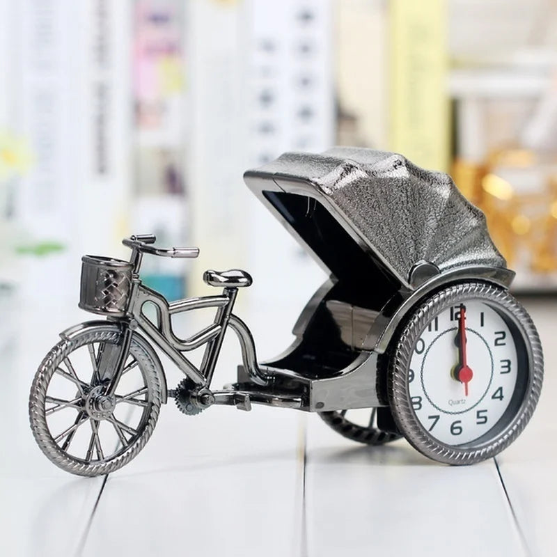 Retro Rickshaw Alarm Clock – Kids Decorative Bedside Clock Decorative Alarm Clock Axl