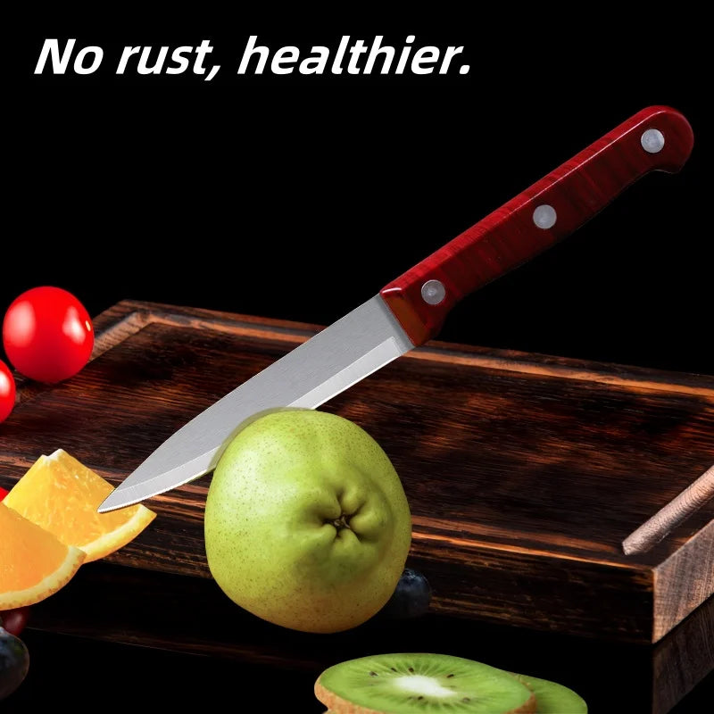 Stainless Steel Fruit Paring Knife with Wooden Handle Paring Knife Axl