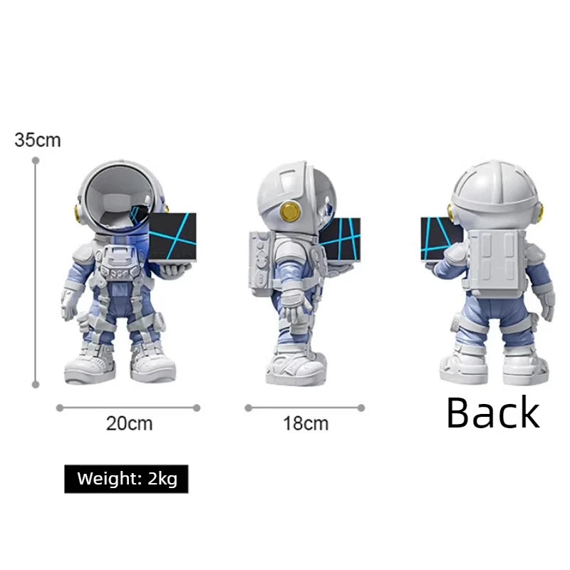 Astronaut Bluetooth Speaker Statue – Modern Resin Figurine Bluetooth Speaker Figurine Axl