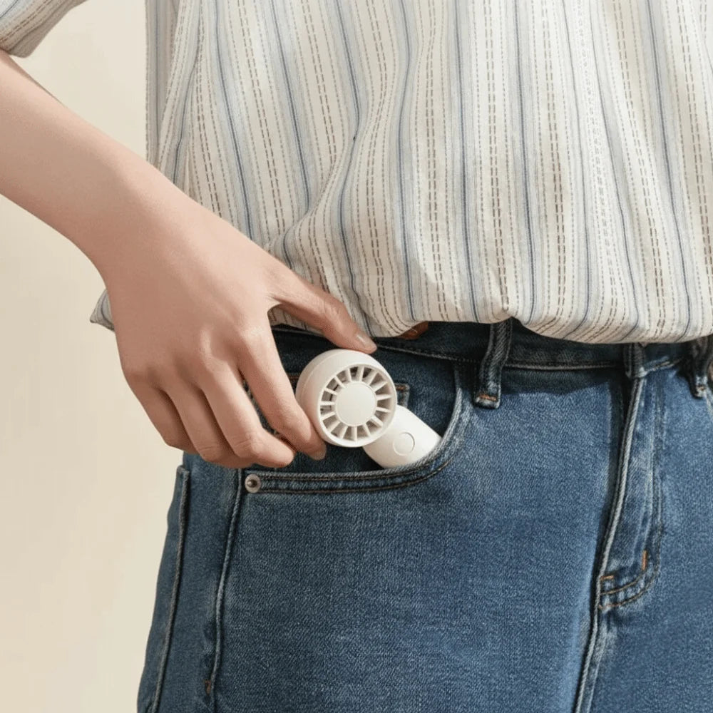 USB Rechargeable Handheld Mini Fan – 3 Speed Portable Travel Fan Handheld Mini Fan Axl