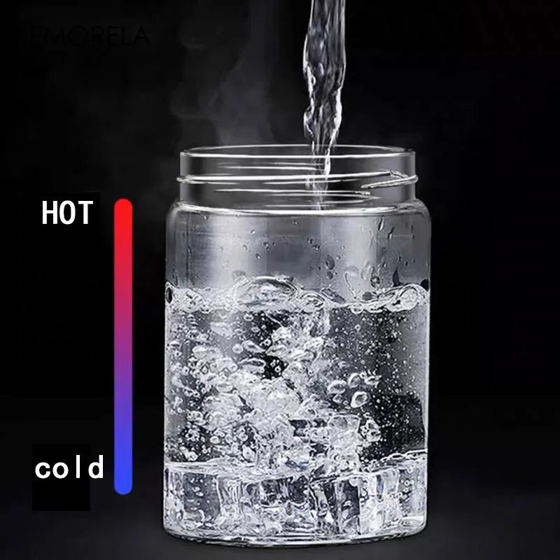 KEMORELA Glass Airtight Storage Jar – Coffee, Cereal & Snacks Glass Storage Jar Axl