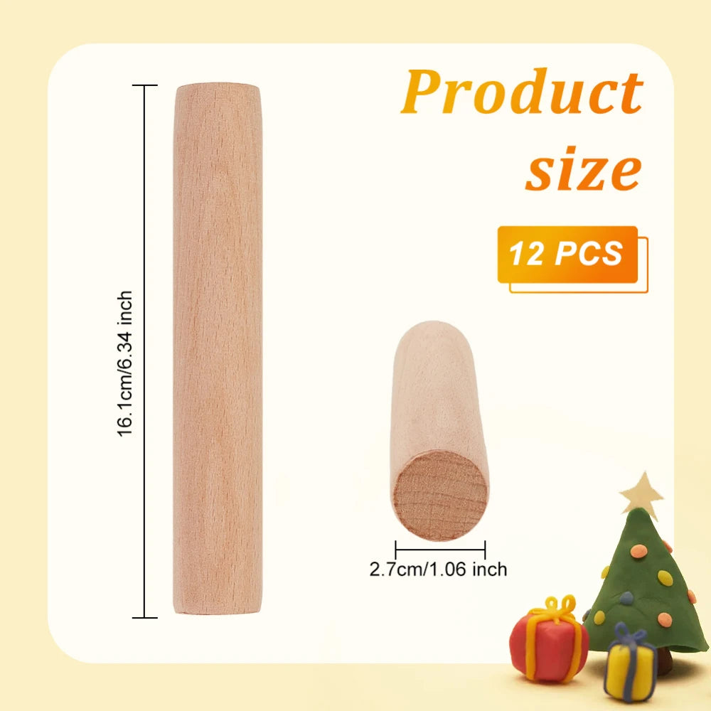 10 Pcs Unfinished Wood Peg Dolls 2.3" Angel Shape DIY Figurines Wood Craft Figurines Axl AECH04-01044