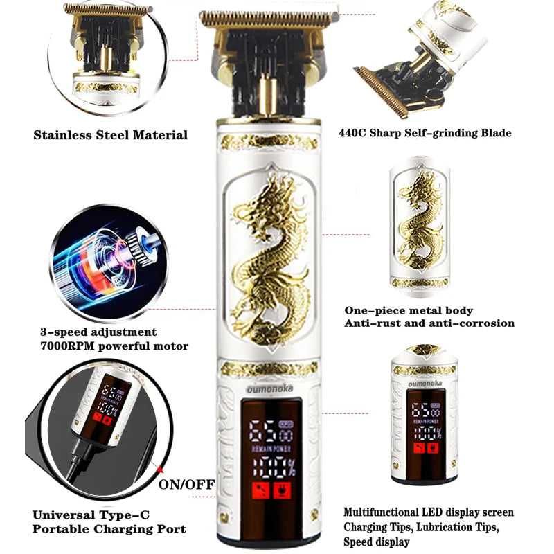Oumonoka T9 Waterproof Electric Shaver & Beard Trimmer for Men Electric Shaver Trimmer Axl