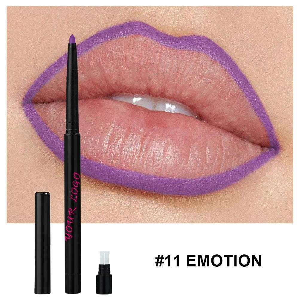 Waterproof Matte Lip Liner Pencil – Vegan & Long-Lasting Lip Liner Pencil Axl 11 40pcs with logo
