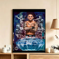 Dustin Poirier HD Poster – Waterproof Sticky Wall Art Decor Wall Art Poster Axl White1 30X40cmNoframe