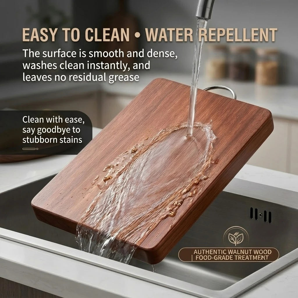 PLYS Ebony Wood Double-Sided Anti-Slip Cutting Board Wooden Cutting Board Axl