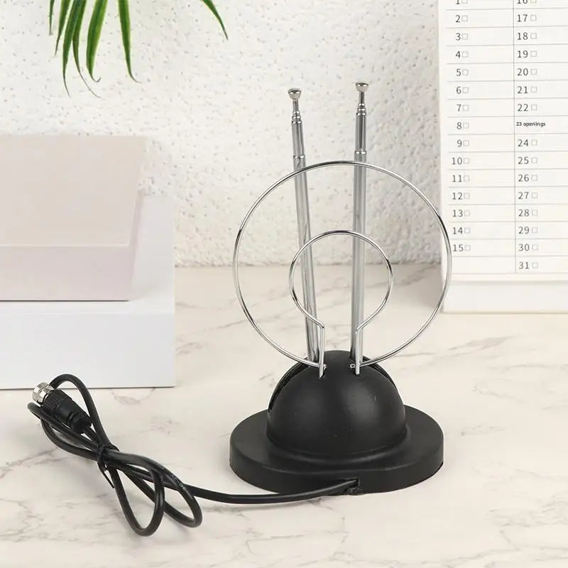 Indoor Loop Rabbit Antenna – VHF/UHF/HDTV Analog & Digital Indoor TV Antenna Axl