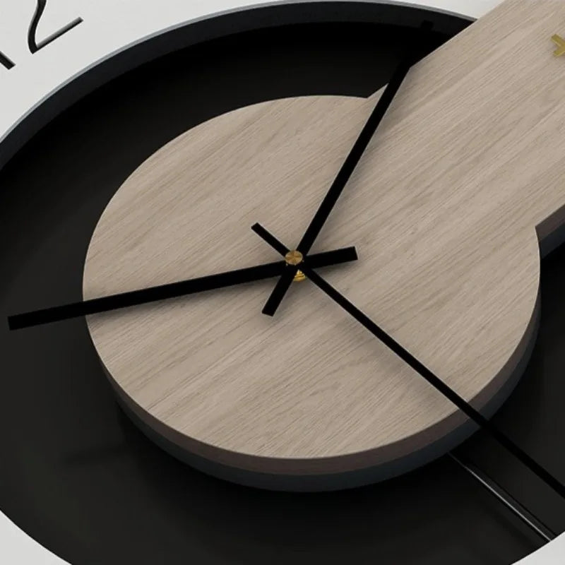 Modern Silent Pendulum Wall Clock – Wood & Acrylic Minimalist Pendulum Wall Clock Axl
