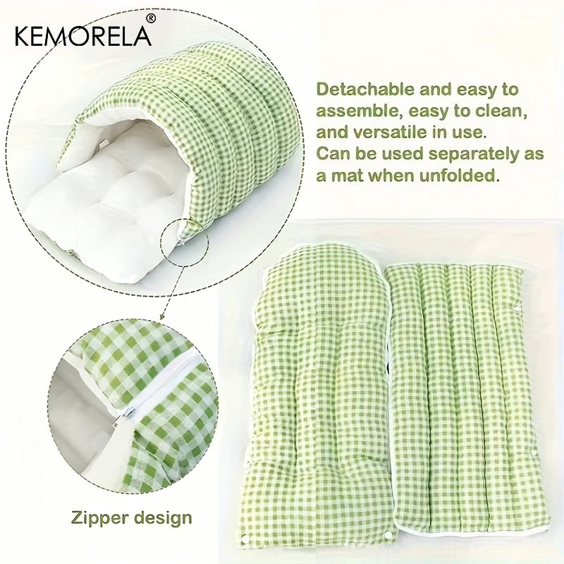KEMORELA Fuzzy Cat Sleeping Bag – Warm Washable Pet Bed Cat Sleeping Bag Axl