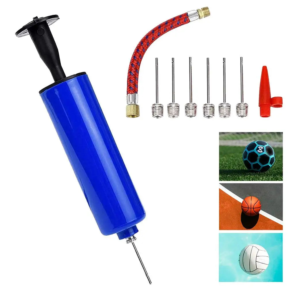 Mini Hand Ball Pump Kit – 7 Needles for Soccer & Basketball Ball Pump Inflator Axl