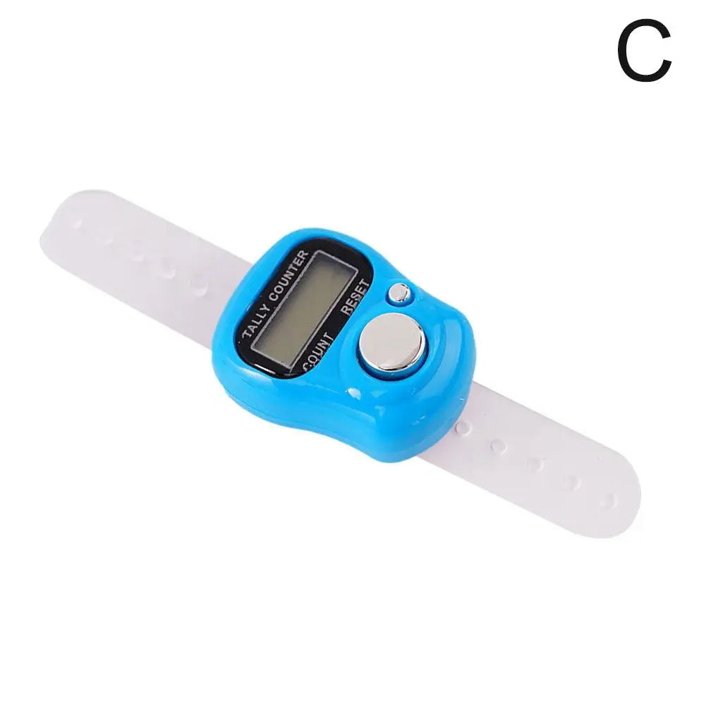 Mini Digital Finger Ring Counter – Knitting Row & Tally Clicker Finger Ring Counter Axl C
