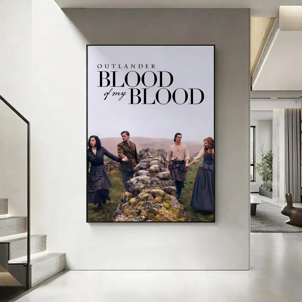 Outlander TV Show Poster – HD Waterproof Sticky Wall Art Wall Art Poster Axl White8 21X30cmNoframe