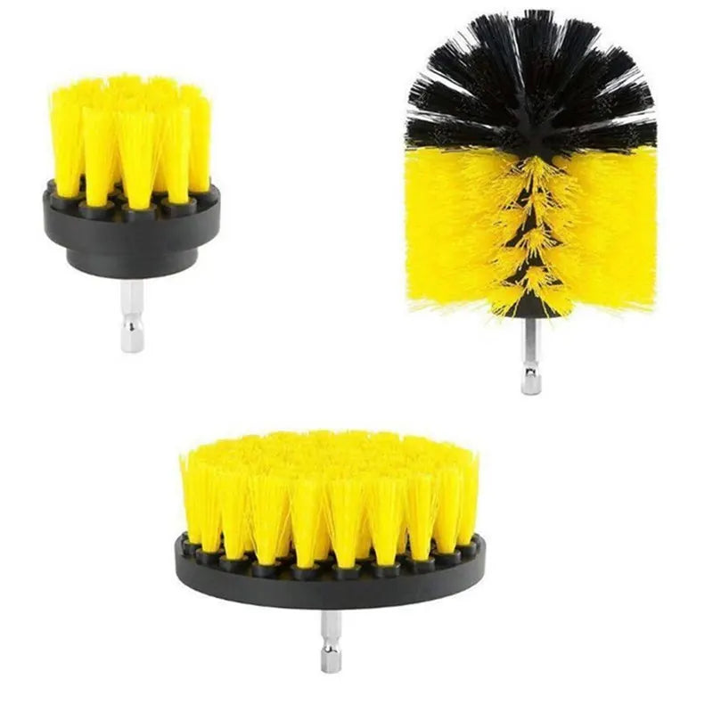 BALASHOV 3-Pc Drill Brush Kit – Power Scrubber Attachment Set Drill Brush Kit Axl 3pcs