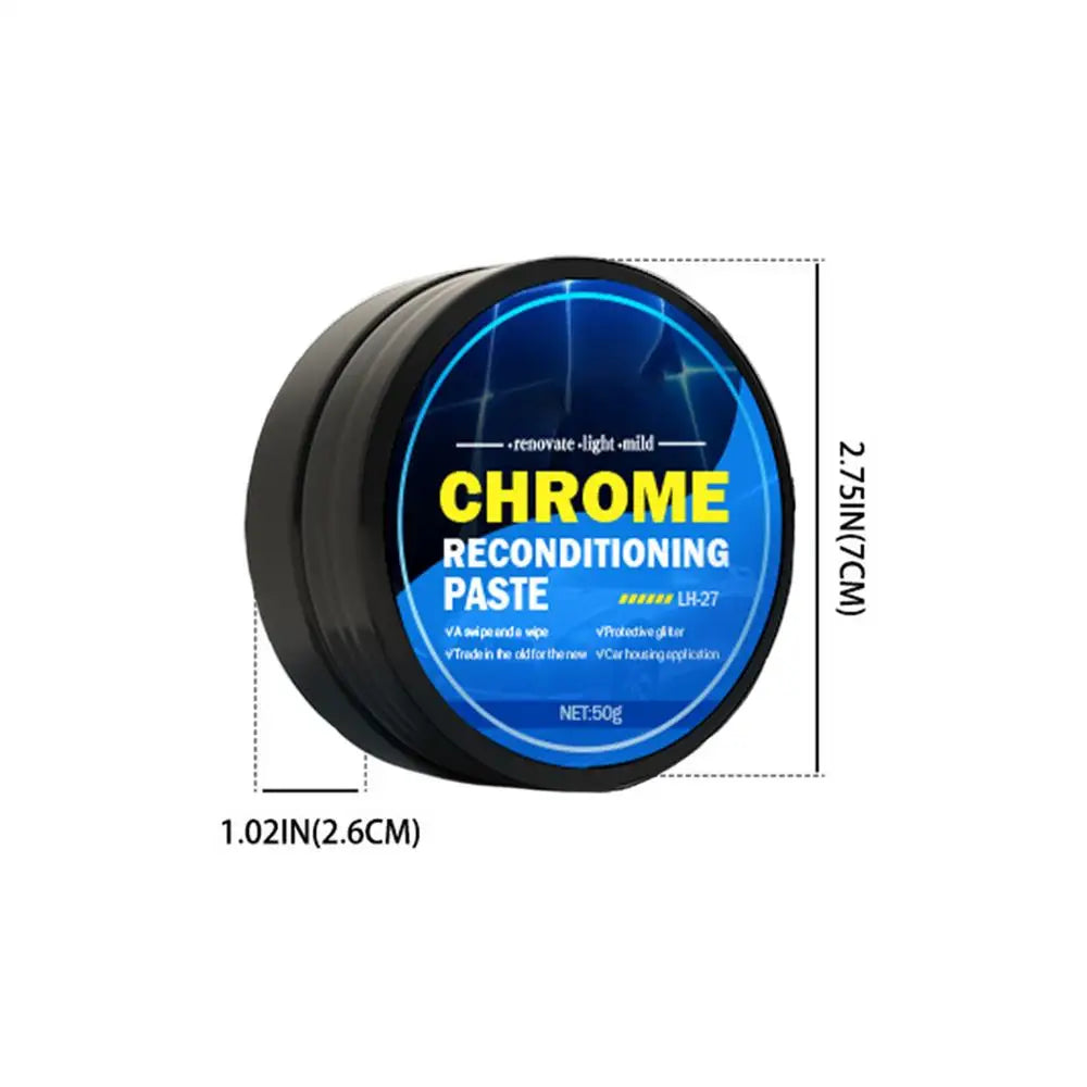 Chrome Metal Polish Paste – Car Scratch & Rust Restorer 50g Chrome Metal Polish Axl LH-27