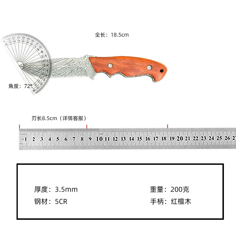 Hand Forged Butcher Knife with Sheath – 10.5" Stainless Steel Butcher Knife Axl