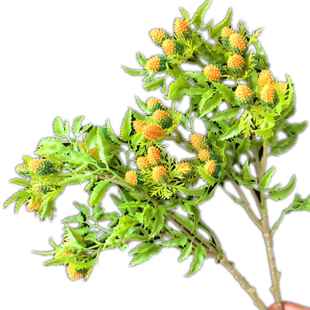 Artificial Berry Branch 3-Fork Stem – Wedding Floral Décor Artificial Floral Stem Axl